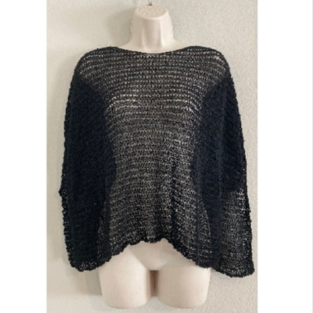 Like new Eileen Fisher mesh poncho top.